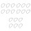 300 Pcs Ring Buckle Accessories Strap Heavy 3