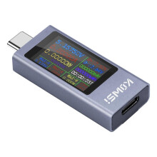 KOWSI USB C Tester Misuratore di Potenza, Multimetro Digitale con Ampio Schermo A Colori, Tester di Tensione e Corrente per Caricabatterie, Power Bank