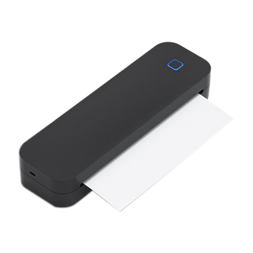 Portable Thermal Transfer Printer Wireless,Multi-Size,Eco-Friendly for Windows System, Os System,Phone,Tablet,Black