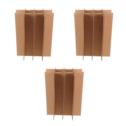 15Stk Karton Divider Für Verpackung Von Weinflaschen Beige