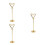 3Stk Elegante Goldene -Kartenhalter Aus Für Tischdisplay 6