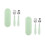 2Ensembles Accessoires Bébé Vert Fourchette Acier PP Durable 3