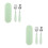 2Ensembles Accessoires Bébé Vert Fourchette Acier PP Durable 4