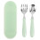 2Ensembles Accessoires Bébé Vert Fourchette Acier PP Durable 11