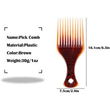 Wide Tooth Plastic Comb for Afro Curly Hair Anti Static Massage Hairbrush