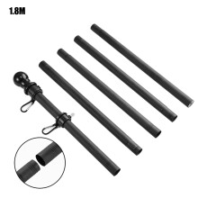 Versatile Use Flag Pole for Outdoor Garden Yard House Truck Parade Rustproof Heavy Duty Flag Pole Sturdy and Durable Tangle Free Design Easy to