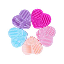 Roze Siliconen Make-Up Kwasten Schoonmaakhulp Hartvorm