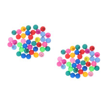 80St Assorti Kleur Ballen Genummerd PP Voor Feest En Loterij