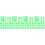 80Pièces Caches Écrous Silicone Vert Clair Anti-Usure Et Luminescent 5