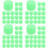 80Pièces Caches Écrous Silicone Vert Clair Anti-Usure Et Luminescent 6