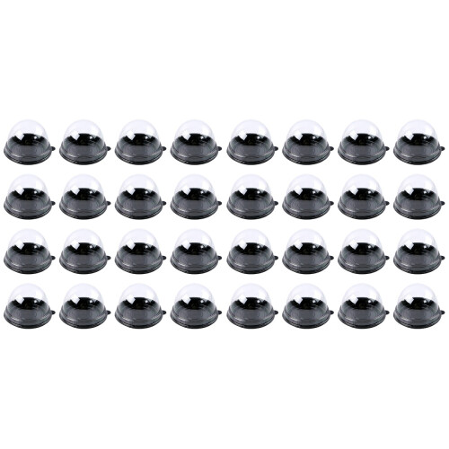 300Pièces Boîtes Rondes Noires Fermeture Pour Gâteaux 1