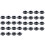 300Pièces Boîtes Rondes Noires Fermeture Pour Gâteaux 4