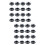 300Pièces Boîtes Rondes Noires Fermeture Pour Gâteaux 7
