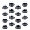 300Pièces Boîtes Rondes Noires Fermeture Pour Gâteaux 9