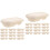 50Sets Takeaway Maaltijdbox Pulp Wegwerp Met in Khaki 5