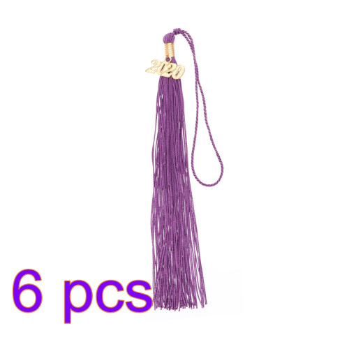 6Pièces Tassels Violet Pour Décoration , Polyester Résistant