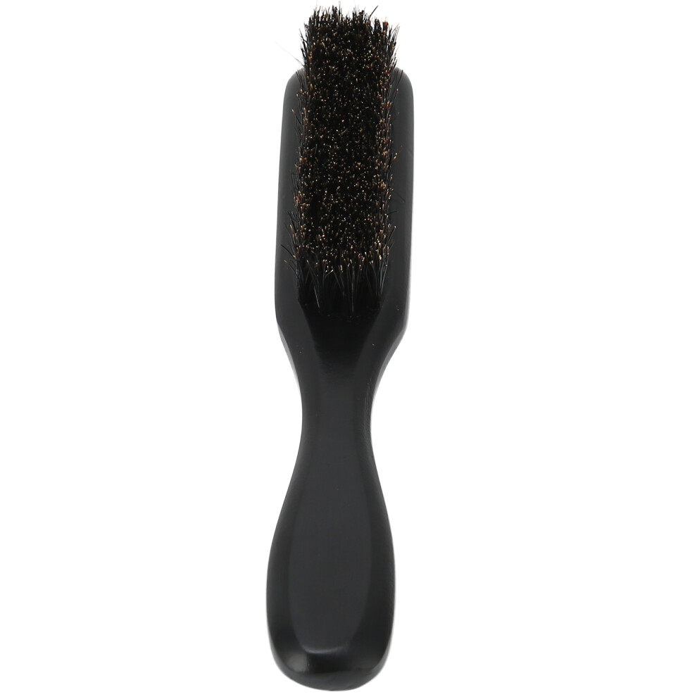 Black Pearwood Boar Bristle Beard Grooming Brush With Wooden Handle