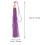 6Pièces Tassels Violet Pour Décoration , Polyester Résistant 3