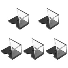 5Pcs Transparent Acrylic Playing Card Holder with Non-Slip Stable Base