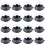 300Pièces Boîtes Rondes Noires Fermeture Pour Gâteaux 1