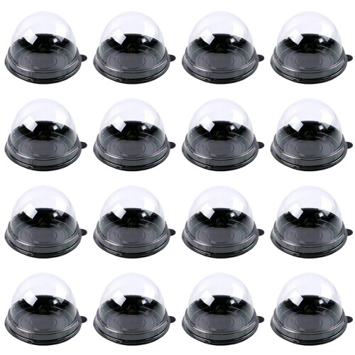 300Pièces Boîtes Rondes Noires Fermeture Pour Gâteaux