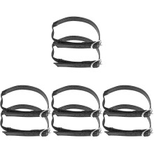 8Pcs Adjustable Black Heel Bands for Women PU Durable High Heel Straps