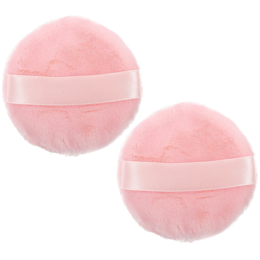 Ohphcall Pink 8Pcs Cotton Makeup Powder For Face Foundation And Blending