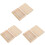 3Pcs Multiuse Wooden Playing Card Boxes Beige Storage Case for Poker 4
