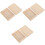 3Pcs Multiuse Wooden Playing Card Boxes Beige Storage Case for Poker 5