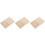 3Pcs Multiuse Wooden Playing Card Boxes Beige Storage Case for Poker 6