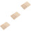 3Pcs Multiuse Wooden Playing Card Boxes Beige Storage Case for Poker 7
