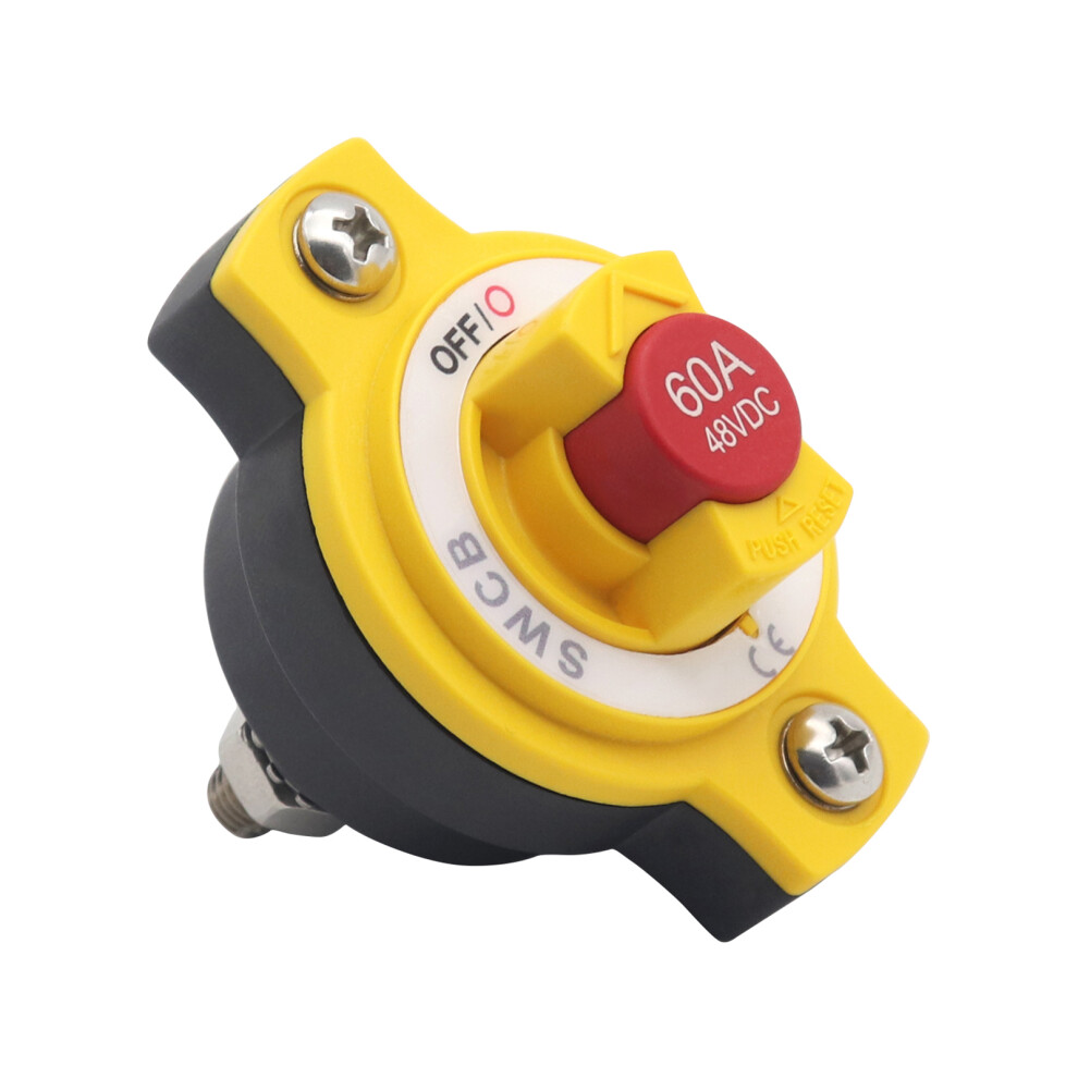 (60A) 12V-48V DC Circuit Breaker Waterproof Easy To Install Efficient