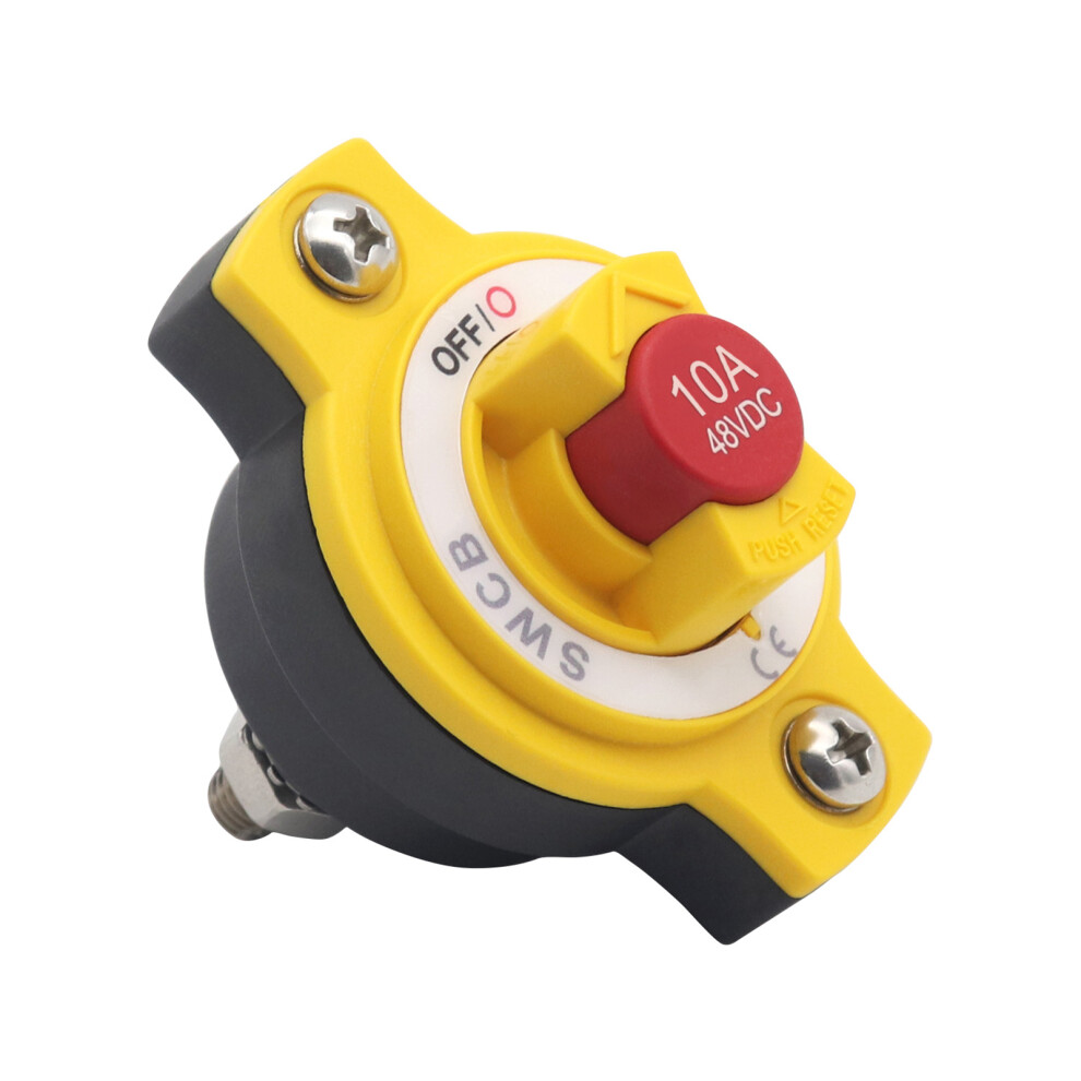 (10A) 12V-48V DC Circuit Breaker Waterproof Easy To Install Efficient