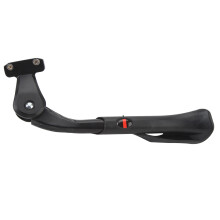 Adjustable Aluminum Bike Kickstand 340-390mm Two Hole Support Gray