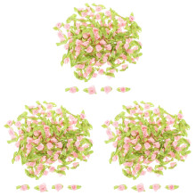 1500St Unieke Roze Bloemvormige Polyester Applicaties Kleding DIY