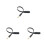 3Pièces Câble Extension Audio 3,5mm Noir, Compatible Aux Pour 1