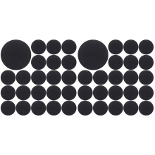 1000Pcs Black Felt Circles Self-Adhesive Felt Pads for DIY Crafts
