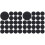1000Pcs Black Felt Circles Self-Adhesive Felt Pads for DIY Crafts 1