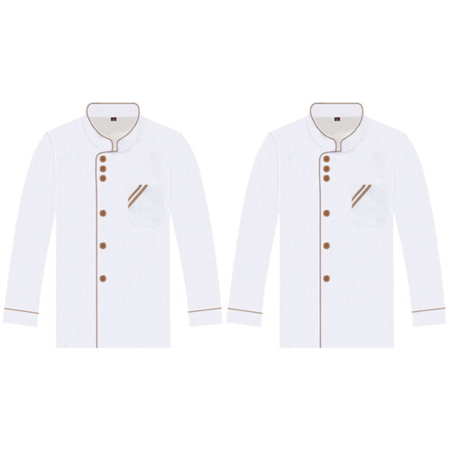 2Pièces Veste Traiteur Longues Et Résistance