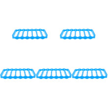 5Pcs Heat-Resistant Blue Silicone Roasting Rack Non-Slip Baking Rack