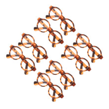 8Pairs Leopard Plastic Doll Glasses Fashionable Eyewear for Decoration