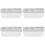 4Pcs Electric Toothbrush Wall Holders White Silicone Bathroom Storage 6