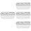 4Pcs Electric Toothbrush Wall Holders White Silicone Bathroom Storage 7
