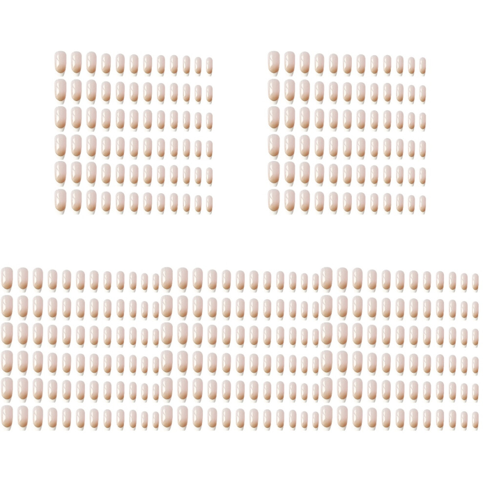 Ohphcall Beige 360Pcs Press On Fake Nails For Women Stylish Manicure