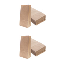 200Pcs Yellow Kraft Paper Snack Packaging Bags Food Pouch for Cookies