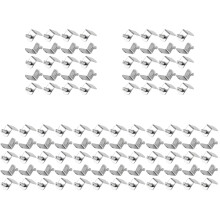100Pcs Iron Shelf Support Pegs Silver Metal Shelf Holders for Cabinets