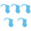 5Pcs Blue Car Driving Sleep Alarm ABS Ear Mounted Device 4