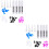 160Pièces Kits Capuchons Ongles Chat Silicone Griffures 6