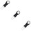 3Pièces Outils Training Golf Pliables Fourche Divot Noir Résistant 9