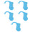 5Pcs Blue Car Driving Sleep Alarm ABS Ear Mounted Device 8